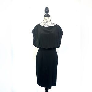COS Boat Neck Dress in Black Sz Small